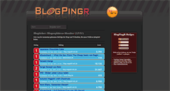 Desktop Screenshot of blogpingr.de